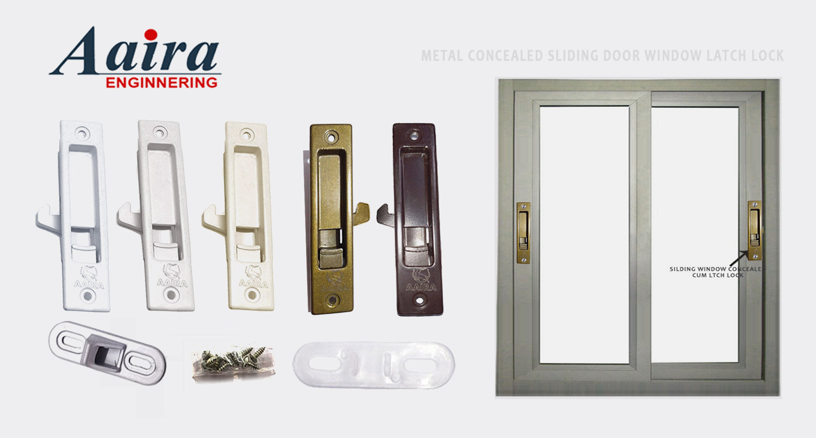 Sliding Domal Wndow Concealed Lock Manufacturers - PVC - Metal - Aluminium