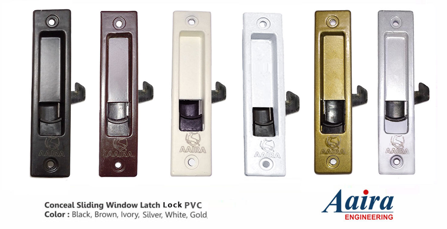 Sliding Domal Wndow Lock Manufacturers Rajkot - PVC - Metal - Aluminium